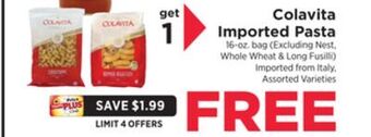 ShopRite Imported pasta offer