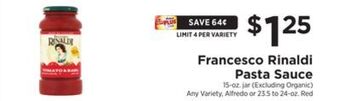 ShopRite Pasta sauce offer