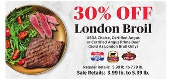 ShopRite London broil offer