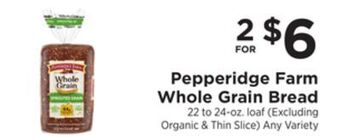 ShopRite Whole grain bread offer
