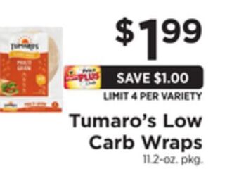 ShopRite Low carb wraps offer