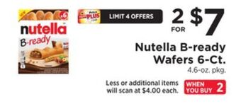 ShopRite B-ready wafers 6-ct. offer