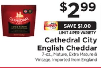 ShopRite English cheddar offer