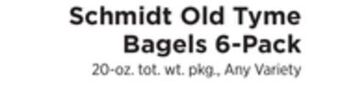 ShopRite Old tyme bagels 6-pack offer