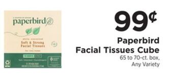 ShopRite Facial tissues cube offer