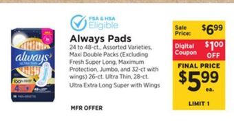 ShopRite Pads offer