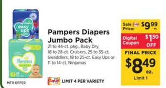ShopRite Diapers jumbo pack offer