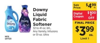 ShopRite Liquid fabric softener offer