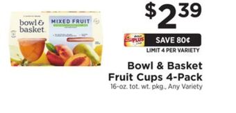 ShopRite Fruit cups 4-pack offer