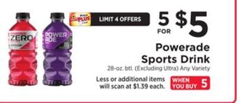 ShopRite Sports drink offer