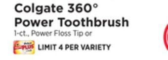 ShopRite 360° power toothbrush offer