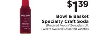 ShopRite Specialty craft soda offer
