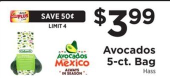 ShopRite Avocados 5-ct. bag offer