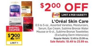 ShopRite Skin care offer