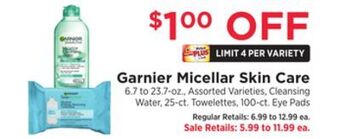 ShopRite Micellar skin care offer