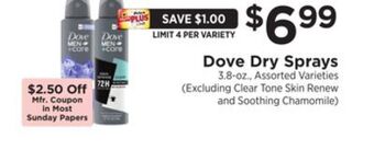 ShopRite Dry sprays offer