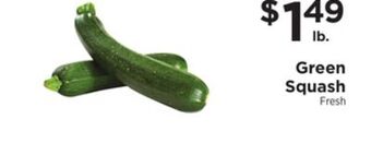 ShopRite Green squash offer
