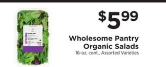 ShopRite Organic salads offer