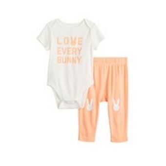 Kohl's Baby jumping beans® love every bunny bodysuit & pants set offer