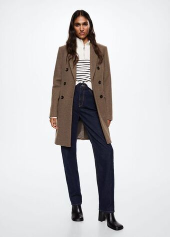 Mango Wool double-breasted coat offer