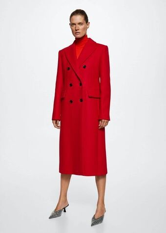 Mango Wool double-breasted coat offer