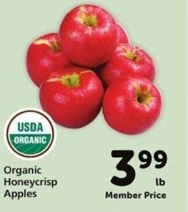 Safeway Organic Honeycrisp Apples offer