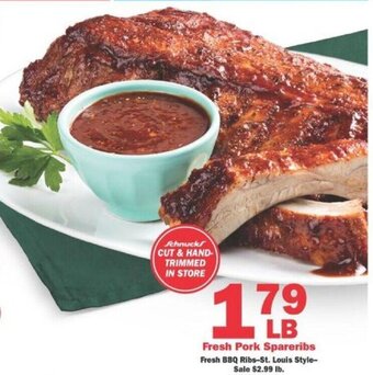 Schnucks Fresh Pork Spareribs offer