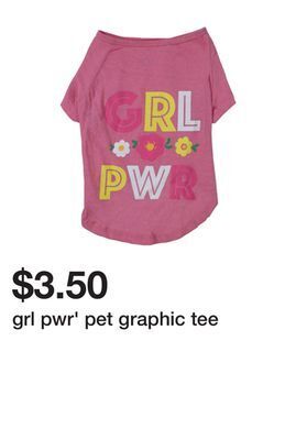 Five Below Grl pwr' pet graphic tee offer