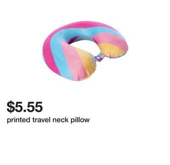 Five Below Printed travel neck pillow offer