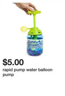 Five Below Rapid pump water balloon pump offer