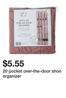 Five Below 20 pocket over-the-door shoe organizer offer