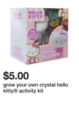 Five Below Grow your own crystal hello kitty® activity kit offer