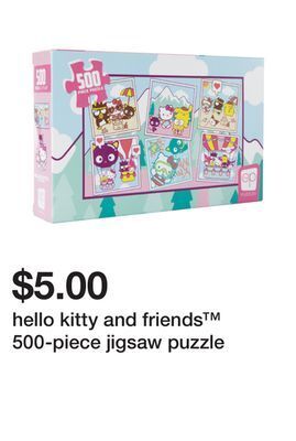 Five Below Hello kitty and friends™ 500-piece jigsaw puzzle offer