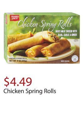Trader Joe's Chicken spring rolls offer