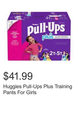 Costco Huggies pull-ups plus training pants for girls offer