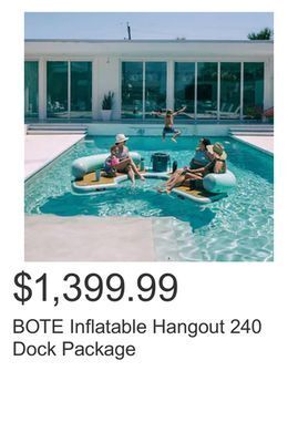 Costco Bote inflatable hangout 240 dock package offer