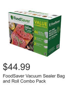 Costco Foodsaver vacuum sealer bag and roll combo pack offer