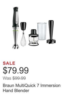 Costco Braun multiquick 7 immersion hand blender offer