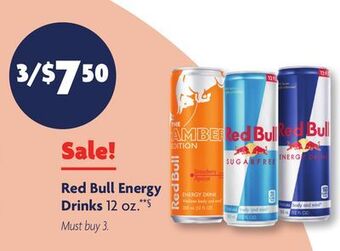 Family Dollar Red bull energy drinks offer