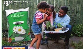 Family Dollar All purpose potting soil offer