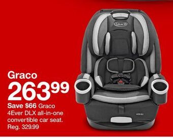 Target Graco 4ever dlx all-in-one convertible car seat offer