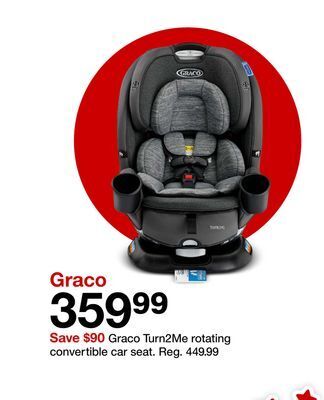 Target Graco turn2me rotating convertible car seat offer