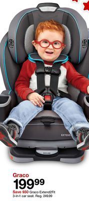 Target Graco extend2fit 3-in-1 car seat offer