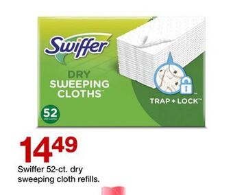 Target Swiffer 52-ct. dry sweeping cloth refills offer