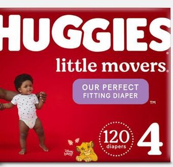 Target Huggies little movers 120-ct. disposable diapers offer