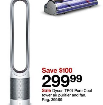 Target Dyson tp01 pure cool tower air purifier and fan offer