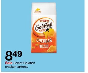 Target Select goldfish cracker cartons offer