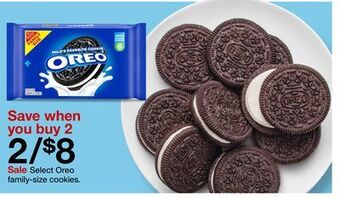 Target Select oreo family-size cookies offer