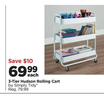 Michaels 3-tier hudson rolling cart by simply tidy® offer