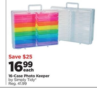 Michaels 16-case photo keeper by simply tidy® offer